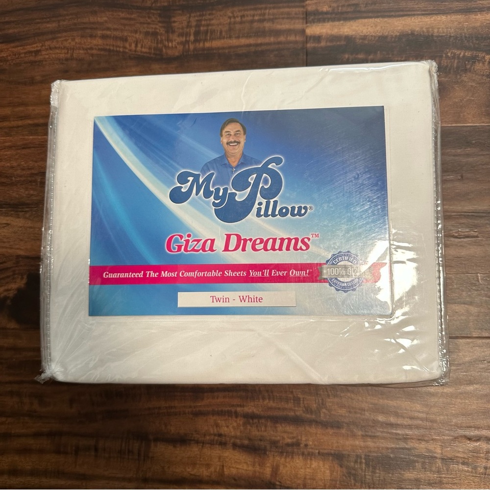 My Pillow Giza Dreams Twin White Sheet Set